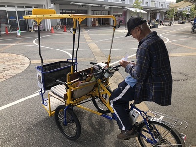 無料送迎自転車